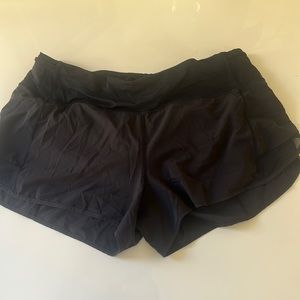 Lululemon black running shorts